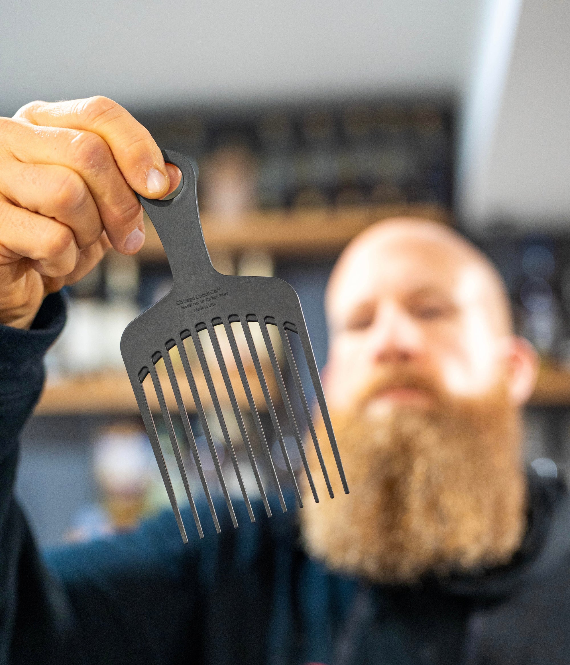 Chicago Comb Co. Model No. 12 Carbon Fiber